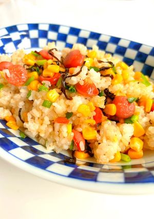 節約~簡単炒飯(塩昆布入り)-レシピのメイン写真
