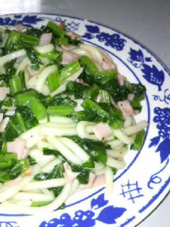 かぶの葉のパスタ風-レシピのメイン写真