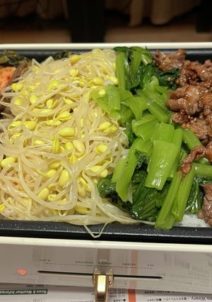 ホットプレート焼きビビンパ-レシピのメイン写真