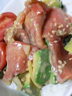 アボカドトマト丼-レシピのメイン写真