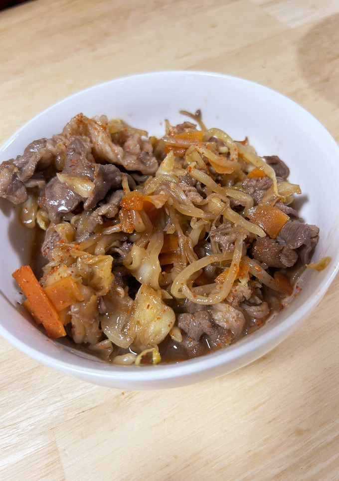 焼肉のタレで簡単牛肉炒め-レシピのメイン写真
