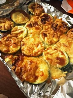 ズッキーニの味噌マヨチーズ焼き-レシピのメイン写真
