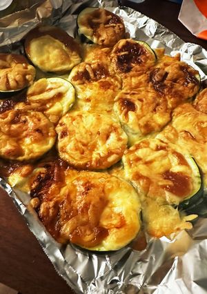 ズッキーニの味噌マヨチーズ焼き-レシピのメイン写真