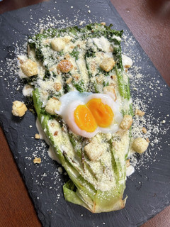 美味しい焼きレタスのシーザーサラダ!-レシピのメイン写真