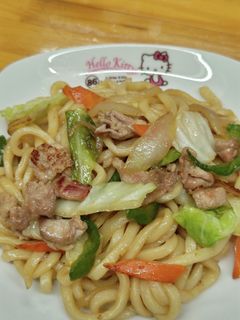 めんつゆ味の焼きうどん-レシピのメイン写真