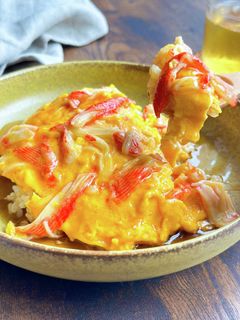 ふわとろっ【かに玉あんかけ丼】-レシピのメイン写真