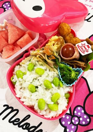 JK弁当5/31 えだまめごはん-レシピのメイン写真