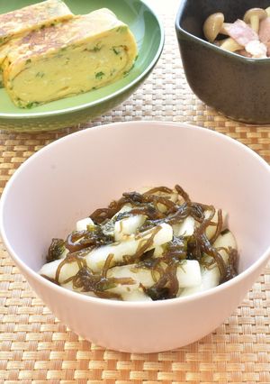 海苔と三杯酢もずくの大根浅漬け-レシピのメイン写真