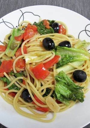 リーフレタスのスパゲッティ-レシピのメイン写真