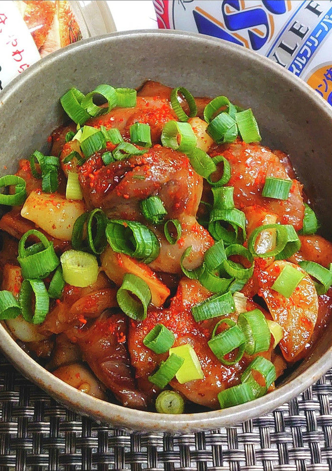 砂肝と新にんにくのピリ辛焼肉のたれ炒め-レシピのメイン写真