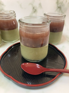 青汁(抹茶)豆乳プリン (アガー)-レシピのメイン写真
