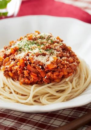 野菜たっぷりミートソーススパゲッティ-レシピのメイン写真