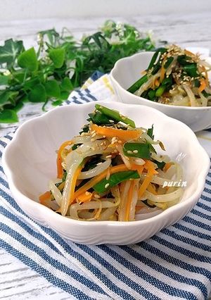 レンジで♪ニラともやしのナムル-レシピのメイン写真