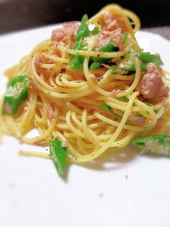 簡単!オクラとツナの和風パスタ-レシピのメイン写真