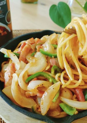 旨味とコクのTEPPANナポリタン-レシピのメイン写真