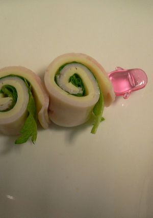 彩りに✿ハム◎チーズ◎シソのぐるぐる巻き-レシピのメイン写真