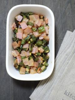 いんげんとベーコンのめんつゆ和え-レシピのメイン写真