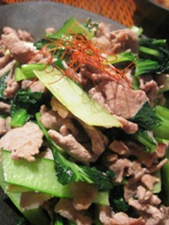 ターサイと豚肉の中華風炒め-レシピのメイン写真