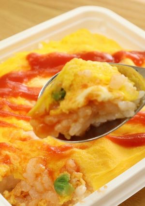 介護食　パックご飯ＤＥレンチンオムライス-レシピのメイン写真