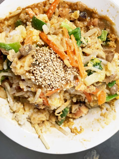 お一人様野菜たっぷり簡単レモン醤油味炒飯-レシピのメイン写真