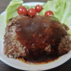 รูปของ 挽き肉そのままステーキ