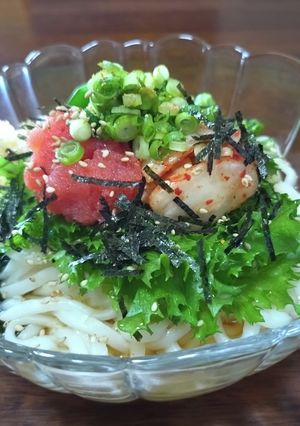 明太キムチ冷やしうどん-レシピのメイン写真
