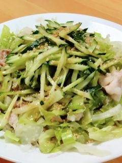 キャベツ豚バラしゃぶしゃぶのサラダ-レシピのメイン写真
