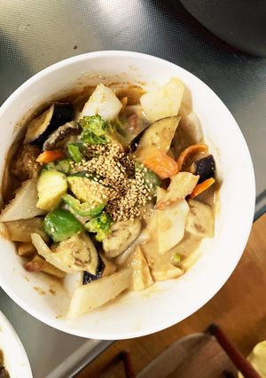 肉無チクワレモン風味梅親子丼味野菜炒め-レシピのメイン写真