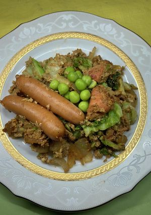 明太子、ウインナー、玉子の野菜炒め-レシピのメイン写真