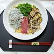 ヨウサマの減塩千斗入ル風シラスと葱パスタ