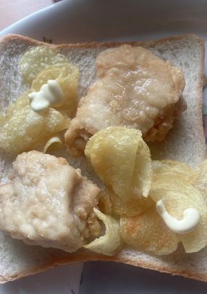 オガタ朝食　ジョニーの唐揚げパン-レシピのメイン写真