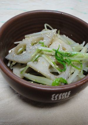 れんこんと水菜のナムル-レシピのメイン写真