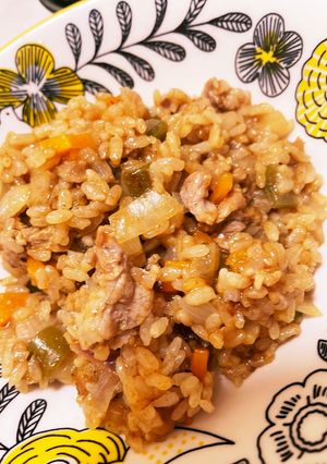 炊飯器でカレーピラフ（ルー使用）-レシピのメイン写真