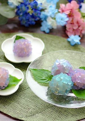 発酵白あんの紫陽花-レシピのメイン写真