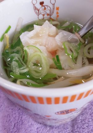 マグカップで！簡単もやしスープ-レシピのメイン写真