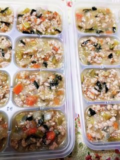 離乳食後期〜豚ひき肉と野菜の味噌炒め煮♡-レシピのメイン写真