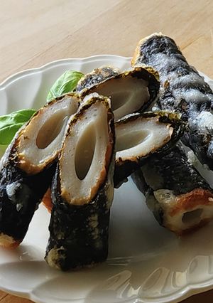 卵なし☆ちくわ海苔天ぷら☆米粉☆お弁当-レシピのメイン写真