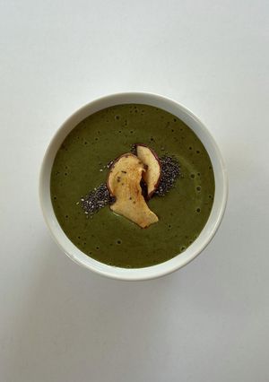 食物繊維豊富緑のスムージーボウル-レシピのメイン写真