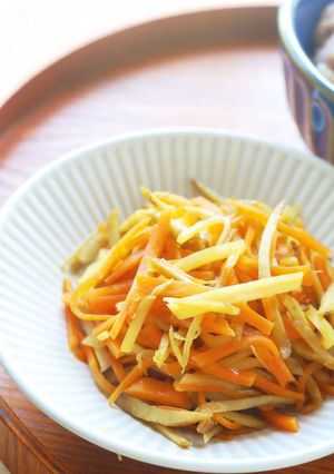 ごぼうとじゃがいもの甘酢きんぴら-レシピのメイン写真