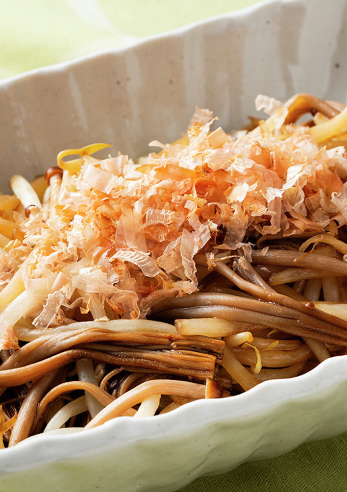 茶えのきともやしのバター醤油-レシピのメイン写真