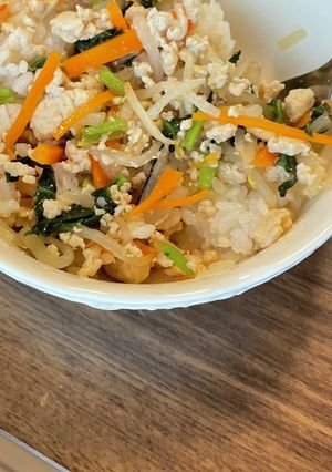 ビビンバ?丼-レシピのメイン写真