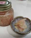 新生姜の甘酢漬け2024