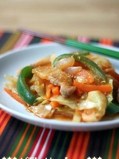 たっぷり野菜と豚肉のピリ辛味噌炒め-レシピのメイン写真