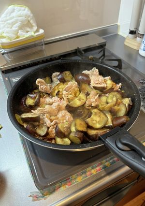 ナスと豚肉の味噌炒め-レシピのメイン写真