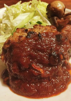 おからと鶏胸肉で作る低糖質ハンバーグ！-レシピのメイン写真