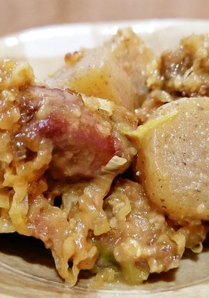 鶏レバーとこんにゃくのゴマ味噌絡め。-レシピのメイン写真