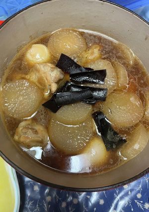 鶏手羽元大根、卵入🥚🐔🍢-レシピのメイン写真