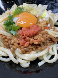 明太子、納豆、玉子の皿うどん 241-レシピのメイン写真