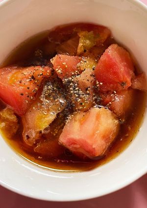 トマトペッパーそうめん-レシピのメイン写真