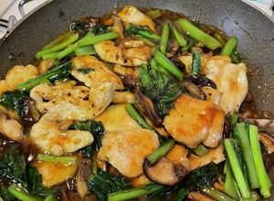 簡単胸肉と椎茸小松菜のうま煮-レシピのメイン写真
